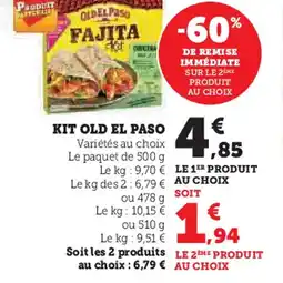U Express KIT OLD EL PASO offre