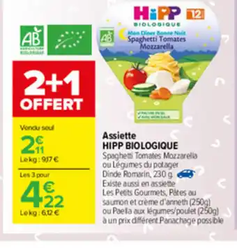 Assiette Hipp Biologique