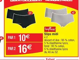 Cora x Carrefour Slips midi x2 offre