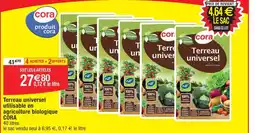 Cora x Carrefour Terreau universel utilisable en agriculture biologique offre
