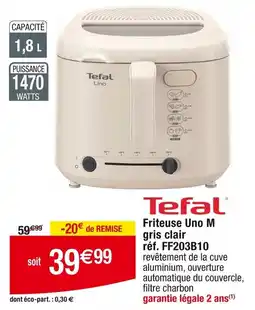 Tefal Friteuse Uno M gris clair
