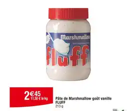 Cora x Carrefour FLUFF Pâte de Marshmallow goût vanille offre