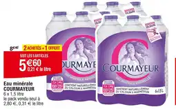 Cora x Carrefour COURMAYEUR Eau minérale offre