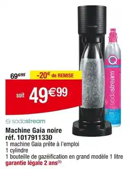 Cora x Carrefour Sodastream Machine Gaia noire offre