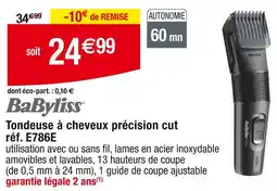 Cora x Carrefour BaByliss Tondeuse à cheveux précision cut offre