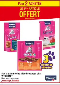 Cora x Carrefour Vitakraft Pour 2 achetés le 3ème article offert sur la gamme des friandises pour chat offre