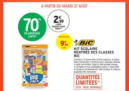 Intermarché BIC KIT SCOLAIRE RENTRÉE DES CLASSES offre