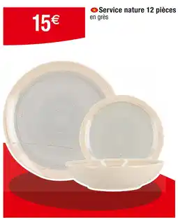 Cora x Carrefour Service nature 12 pièces offre