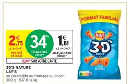 Intermarché LAY'S 3D'S NATURE offre