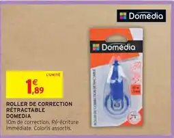 Intermarché DOMEDIA ROLLER DE CORRECTION RÉTRACTABLE offre