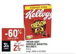 Spar KELLOGG’S TRÉSOR GOÛT CHOCOLAT NOISETTES offre