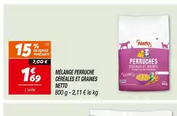 Netto NETTO MÉLANGE PERRUCHE CÉRÉALES ET GRAINES offre
