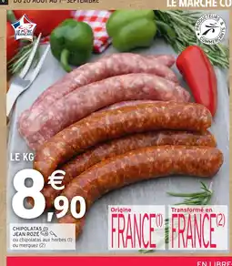 Intermarché JEAN ROZÉ CHIPOLATAS offre