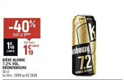Spar KRONENBOURG BIÈRE BLONDE 7,2% VOL offre