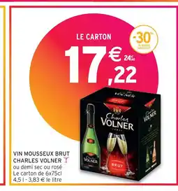 Intermarché CHARLES VOLNER VIN MOUSSEUX BRUT offre