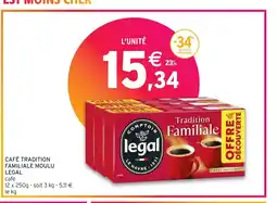 Intermarché LEGAL CAFÉ TRADITION FAMILIALE MOULU offre