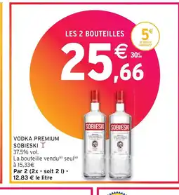 Intermarché SOBIESKI VODKA PREMIUM offre
