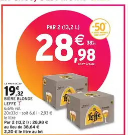 Intermarché LEFFE BIÈRE BLONDE offre