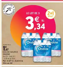 Intermarché ONDINE EAU DE SOURCE offre