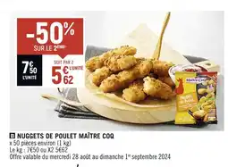 Spar MAÎTRE COQ NUGGETS DE POULET offre
