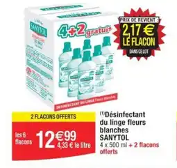 Cora x Carrefour (1)Désinfectant du linge fleurs blanches SANYTOL offre