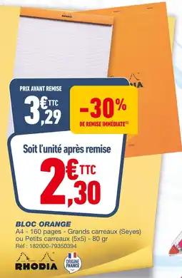 RHODIA BLOC ORANGE