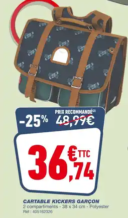 KICKERS CARTABLE GARÇON