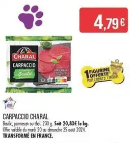 Match CARPACCIO CHARAL offre