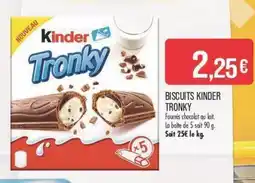 Match BISCUITS KINDER TRONKY offre