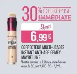 Match CORRECTEUR MULTI-USAGES INSTANT ANTI-ÂGE GEMEY MAYBELLINE offre