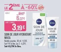 Match SOIN DE JOUR HYDRATANT HYDRATATION NIVEA offre