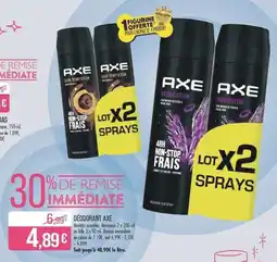 Match DÉODORANT AXE offre