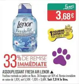 Match ASSOUPLISSANT FRESH AIR LENOR offre