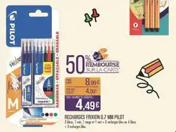 Match RECHARGES FRIXION 0.7 MM PILOT offre