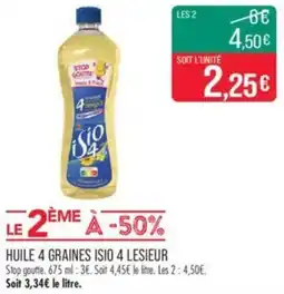 Match HUILE 4 GRAINES ISIO 4 LESIEUR offre
