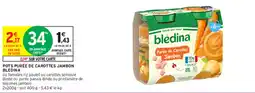 Intermarché Express POTS PURÉE DE CAROTTES JAMBON BLEDINA offre