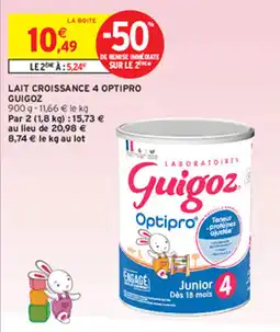 Intermarché Express LAIT CROISSANCE 4 OPTIPRO GUIGOZ offre