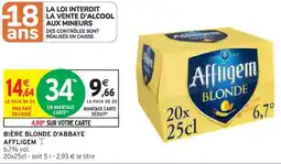 Intermarché Contact BIÈRE BLONDE D'ABBAYE AFFLIGEM offre