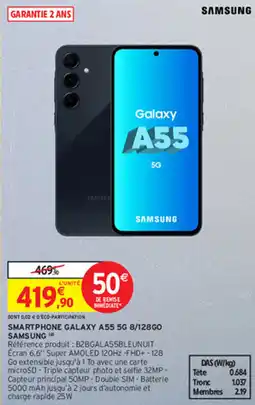 Intermarché SMARTPHONE GALAXY A55 5G 8/128G0 SAMSUNG offre