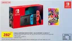 Intermarché CONSOLE NINTENDO SWITCH NÉON + JEU EVERYBODY 1.2 SWITCH) offre