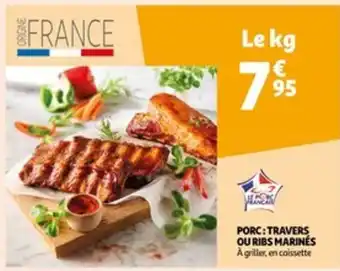 Auchan PORC: TRAVERS OU RIBS MARINES offre