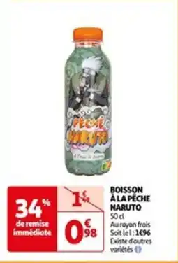 Auchan BOISSON À LA PÊCHE NARUTO offre