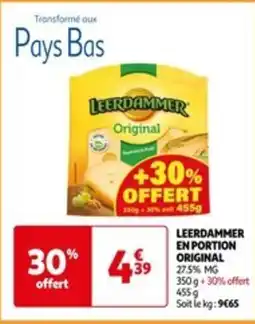 Auchan LEERDAMMER EN PORTION ORIGINAL offre