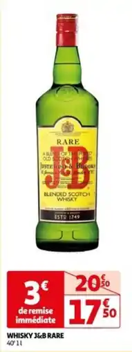 Auchan WHISKY J&B RARE offre