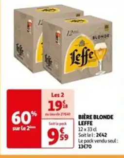 Auchan BIÈRE BLONDE LEFFE offre
