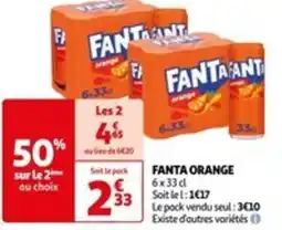 Auchan FANTA ORANGE offre