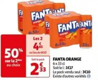 Auchan FANTA ORANGE offre