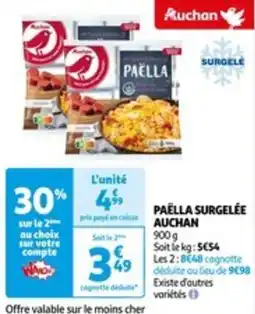Auchan PAËLLA SURGELÉE AUCHAN offre