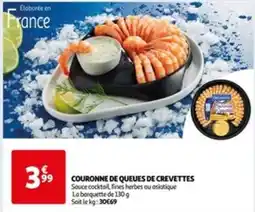 Auchan COURONNE DE QUEUES DE CREVETTES offre
