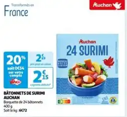 Auchan BÅTONNETS DE SURIMI AUCHAN offre